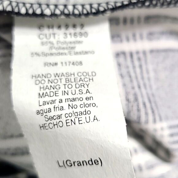 Chocolate Black & White Plaid Mini-Skirt, Size Large - Picture 6 of 6